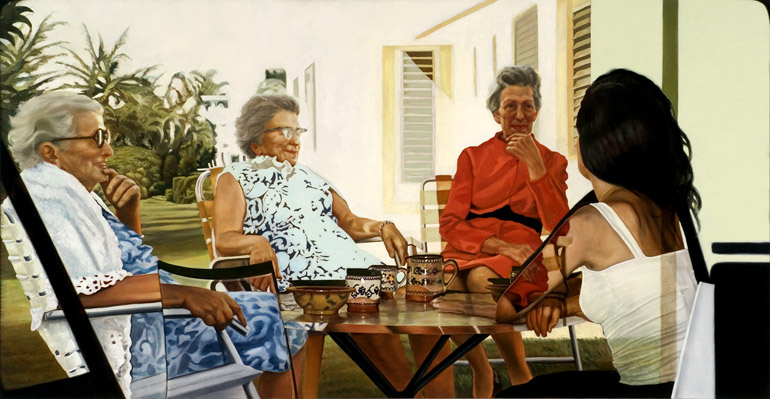 Three Sisters oil on linen 31" x 60"