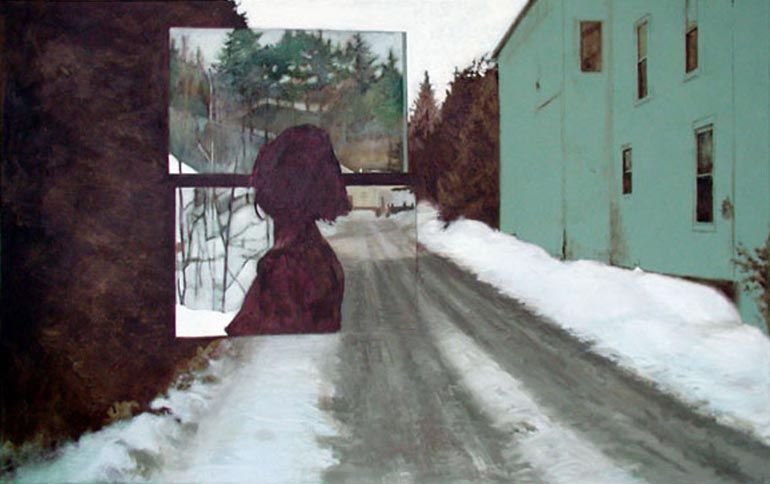 Green House,  oil on linen,  38" x 60"