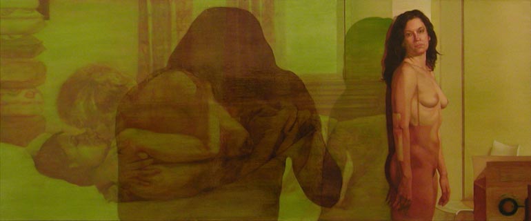 Loop,  oil on linen,  30" x 72"