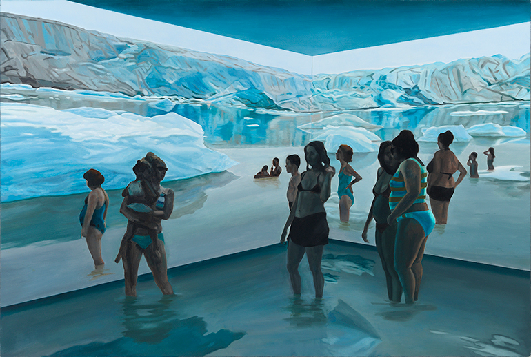 Melt,  oil on linen,  40" x 60"