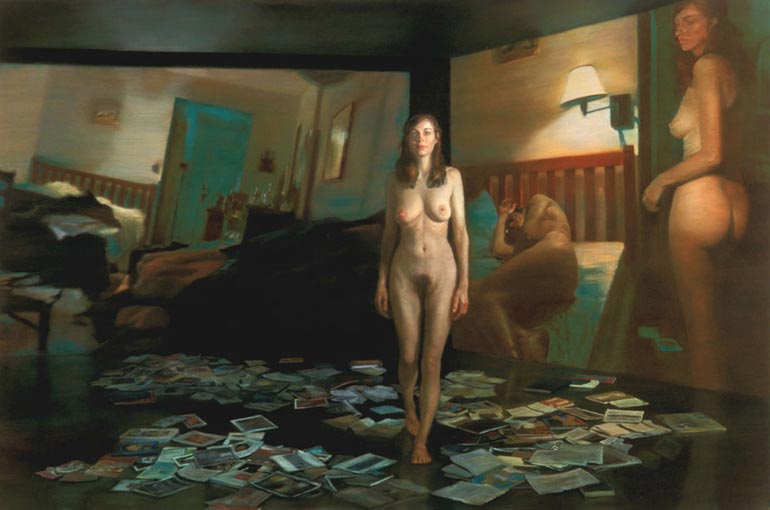 Projection Memory Desire,  oil on linen,  48" x 72"