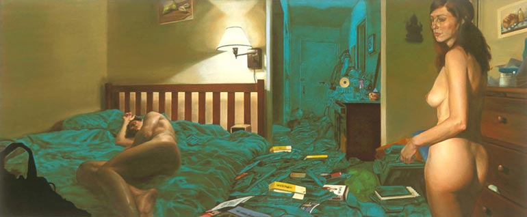 River,  oil on linen,  30" x 72"