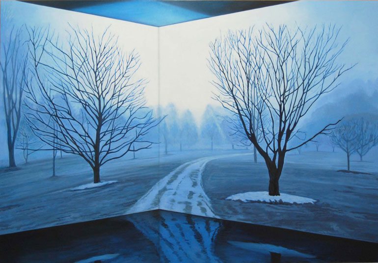 Seam oil on linen 50" x 72"