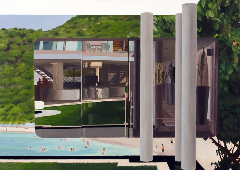 Self Reflection,  oil on linen,  18" x 25.25"