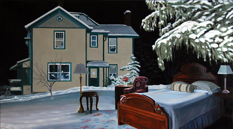 Static,  oil on linen,  15" x 27"