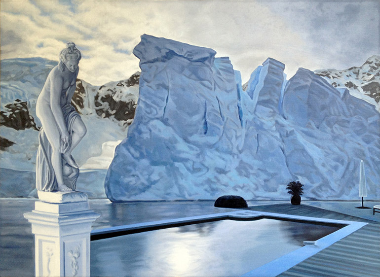 Static,  oil on linen,  22" x 30"